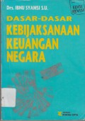 Dasar-Dasar Kebijakaan Keuangan Negara