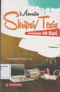 MENULIS SKRIPSI DAN TESIS