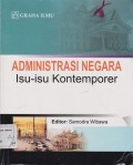 Administrasi Negara Isu-Isu Kontemporer