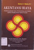 Akuntansi Biaya Perencanaan Dan Pengendalian Biaya Buku II