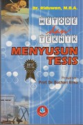 METODE DAN TEKNIK MENYUSUN TESIS