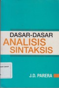 Dasar-Dasar Analisis Sintaksis