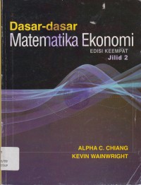 Image of DASAR - DASAR MATEMATIKA EKONOMI JILID 2