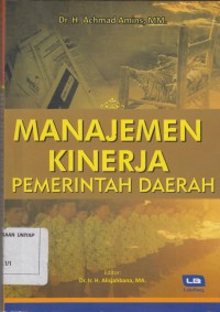 Image of Manajemen Kinerja Pemerintah Daerah