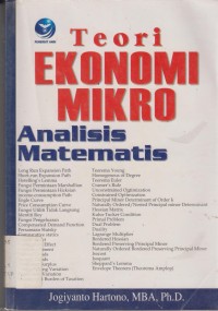 Image of TEORI EKONOMI MIKRO Analisis Matematis
