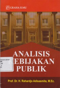 ANALISIS KEBIJAKAN PUBLIK