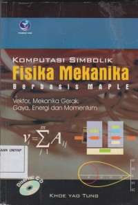 Image of Komputasi Simbolik Fisika Mekanika berbasis Maple