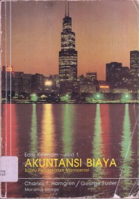 Image of Akuntansi Biaya Suatu Pendekatan Manajerial