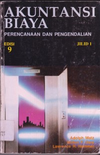 Image of Akuntansi Biaya Perencanaan dan Pengendalian jilid I