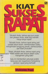 Image of Kiat Sukses Rapat