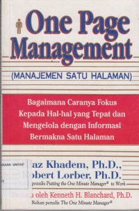 Image of One Page Management