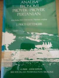 Image of Analisa Ekonomi proyek-proyek Pertanian