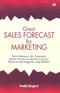Great SALES FORECAST for MARKETING