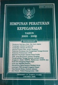 Image of Himpunan Peraturan Kepegawaian tahun 2005-2006