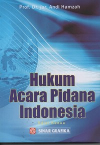 Image of Hukum acara pidana Indonesia