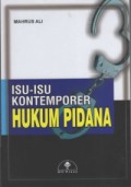 ISU-ISU KONTEMPORER HUKUM PIDANA