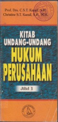KITAB UNDANG-UNDANG HUKUM PERUSAHAAN JILID 1