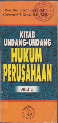 KITAB UNDANG-UNDANG HUKUM PERUSAHAAN JILID 1