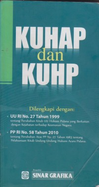 Image of KUHAP dan KUHP