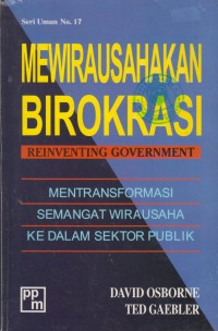 Image of Mewirausahakan Birokrasi (Reinventing Government)