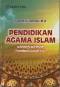 PENDIDIKAN AGAMA ISLAM 'konsep metode pembelajaran PAI