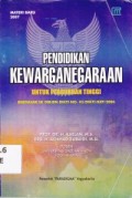 PENDIDIKAN KEWARGANEGARAAN UNTUK PERGURUAN TINGGI