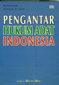 Image of Pengantar Hukum Adat indonesia