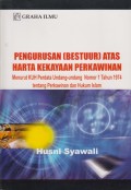 Pengurusan (Bestuur) Atas Harta Kekayaan Perkawinan