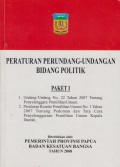 PERATURAN PERUNDANG UNDANGAN BIDANG POLITIK