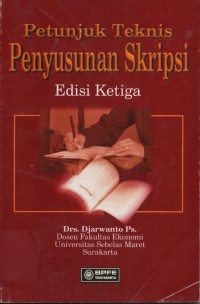 Image of Petunjuk Teknis Penyusunan Skripsi