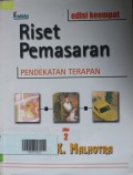 RISET PEMASARAN PENDEKATAN TERAPAN