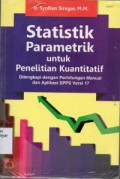 STATISTIK PARAMETRIK UNTUKPENELITIAN KUANTITATIF