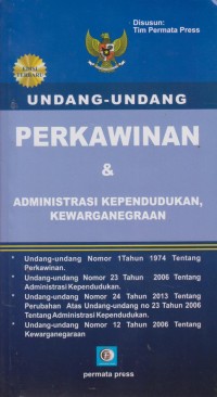 Image of UNDANG PERKAWINAN dan ADMINISTRASI PENDIDIKAN KEWARGANEGARAAN