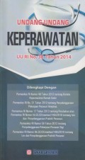 Undang-Undang Keperawatan UU RI No 38 Tahun 2014
