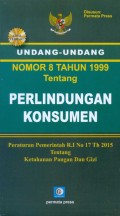 Undang-Undang No 8 Tahun 1999 Tentang Perlindungan Konsumen