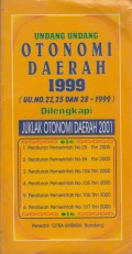 UNDANG UNDANG OTONOMI DAERAH 1999