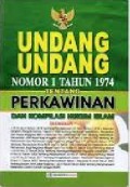 Undang-undang RI No. 1 tahun 1974 tentang Perkawinan