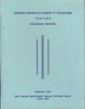 UNDANG UNDANG RI NOMOR 17 TAHUN 2004 TENTANG KEUANAGN NEGARA