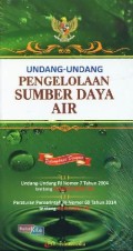 Undang-Undang Pengelolaan Sumber Daya Air