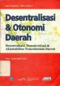 Desentralisasi & Otonomi Daerah